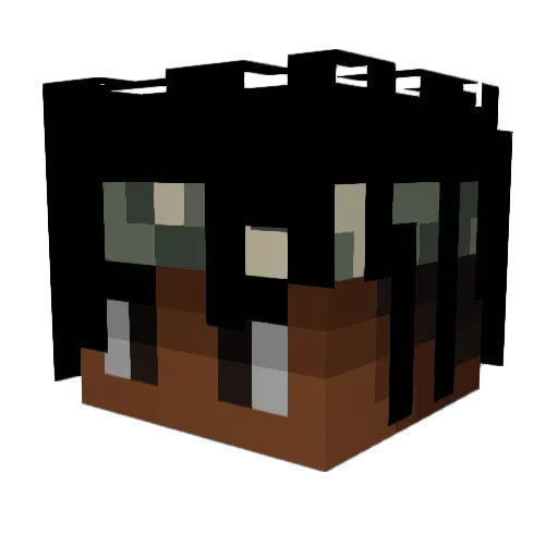 Zenthical Minecraft avatar head, 3D render