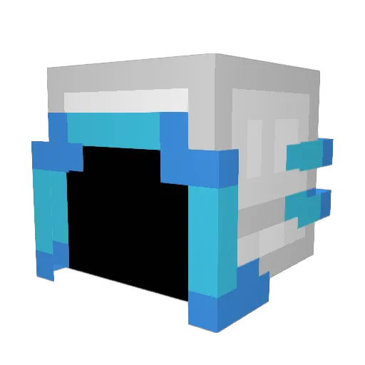 Zentiic_ Minecraft avatar head, 3D render