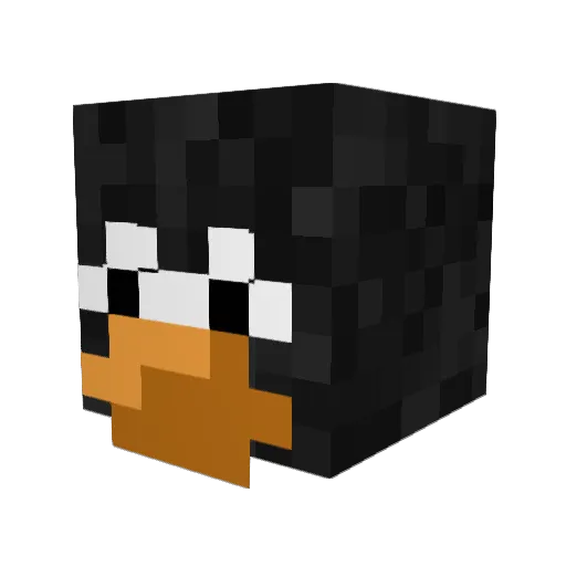 Zentronic Minecraft avatar head, 3D render
