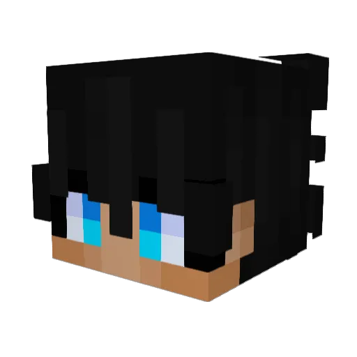 Zenyoo Minecraft avatar head, 3D render