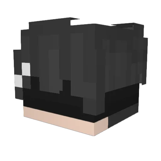 Zenz_ Minecraft avatar head, 3D render