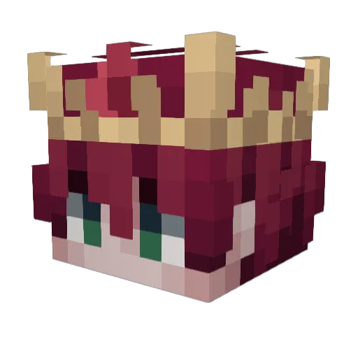 ZeoIchi Minecraft avatar head, 3D render