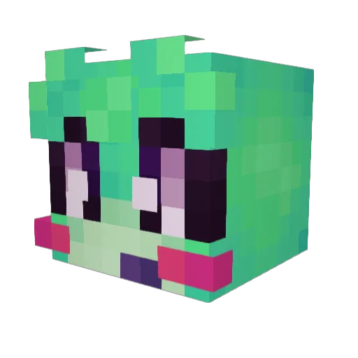 Zeolfiri Minecraft avatar head, 3D render