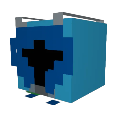 Zeon07 Minecraft avatar head, 3D render