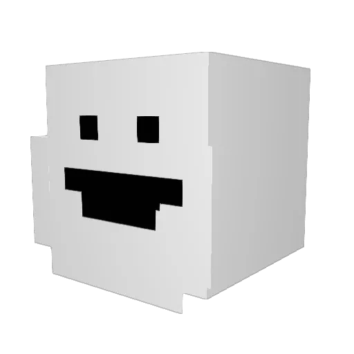 ZeonZack Minecraft avatar head, 3D render