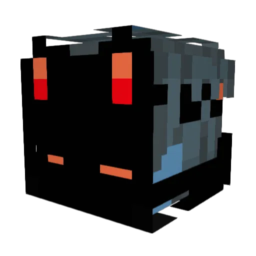 Zeonchik_ Minecraft avatar head, 3D render