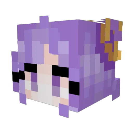 Zeoning Minecraft avatar head, 3D render