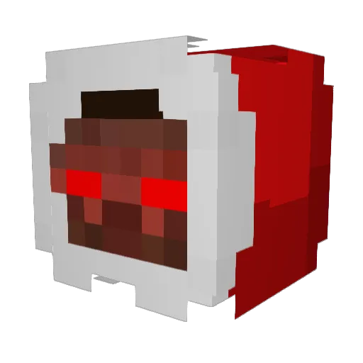 Zeool Minecraft avatar head, 3D render