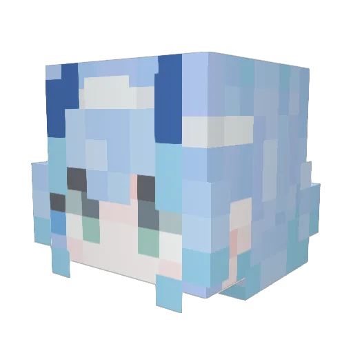 Zeora_Dayshi Minecraft avatar head, 3D render