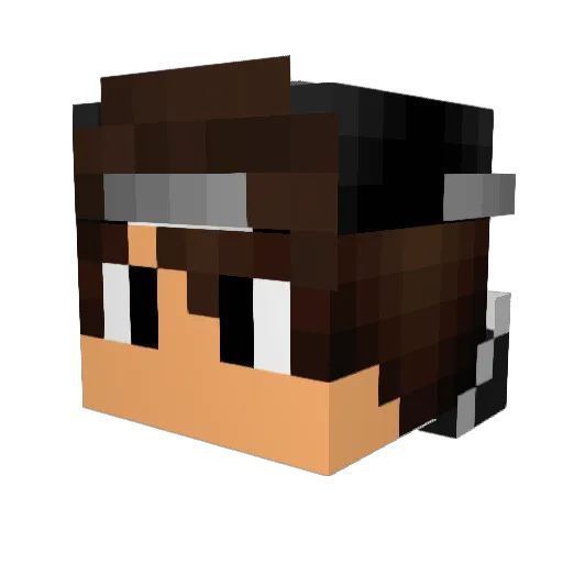 Zep09072005 Minecraft avatar head, 3D render