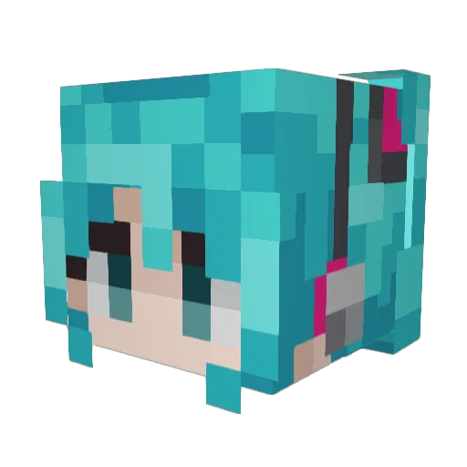 Zepalesque Minecraft avatar head, 3D render