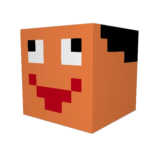 Zepar229 Minecraft avatar head, 3D render