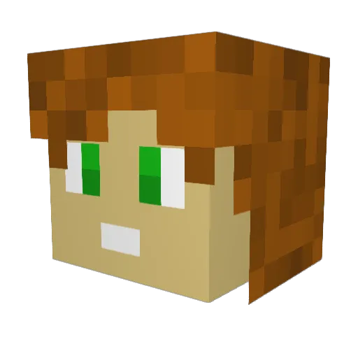 Zepek74 Minecraft avatar head, 3D render