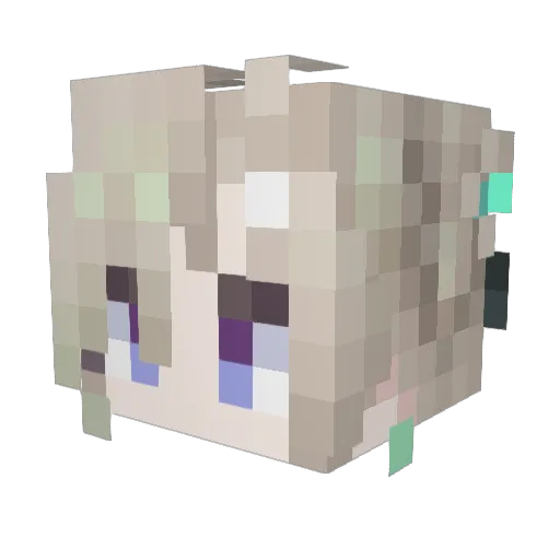 Zeperion30 Minecraft avatar head, 3D render