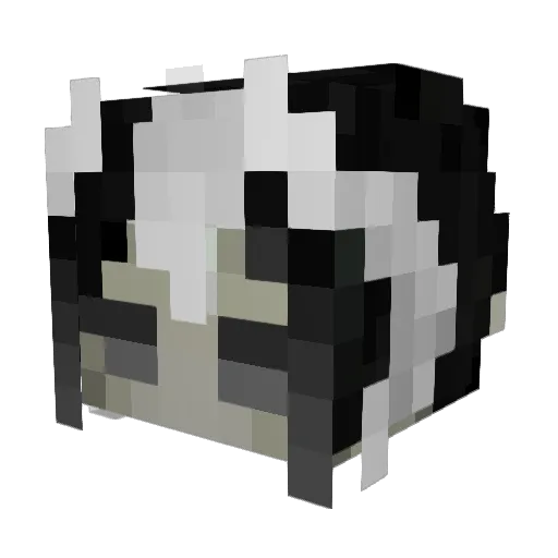 ZephMiko Minecraft avatar head, 3D render