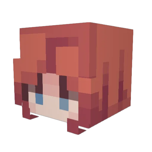ZephRnd Minecraft avatar head, 3D render