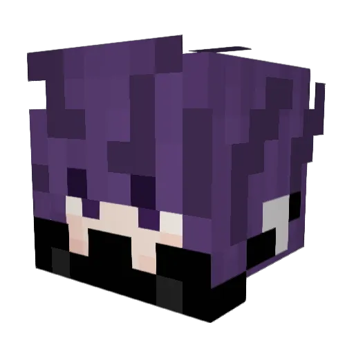 ZephZarek Minecraft avatar head, 3D render