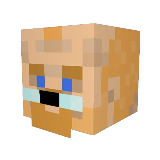 Zephaniah Minecraft avatar head, 3D render