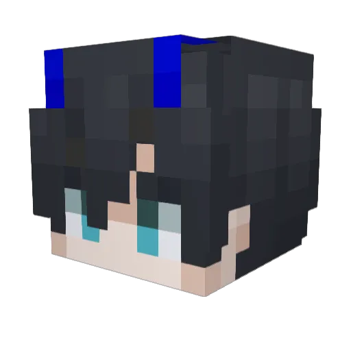 Zephek Minecraft avatar head, 3D render