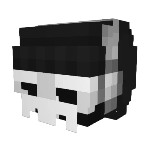 Zephelt_ Minecraft avatar head, 3D render