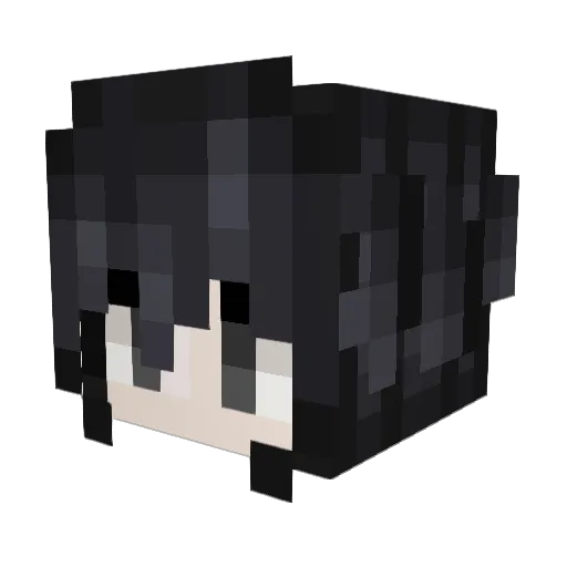 Zepheri Minecraft avatar head, 3D render