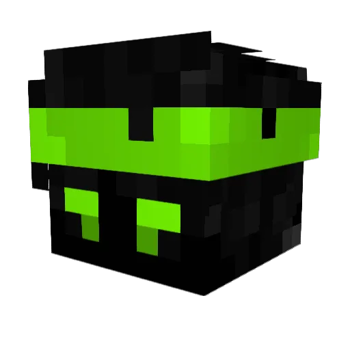 ZephhhhhIsBack Minecraft avatar head, 3D render