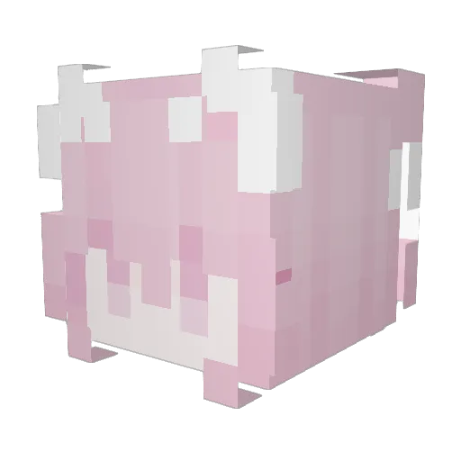 Zephids Minecraft avatar head, 3D render