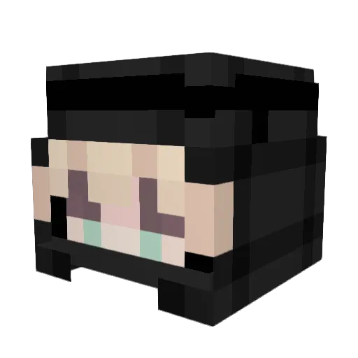 Zephrlx Minecraft avatar head, 3D render