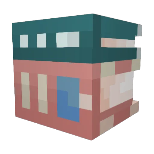 Zephronias Minecraft avatar head, 3D render
