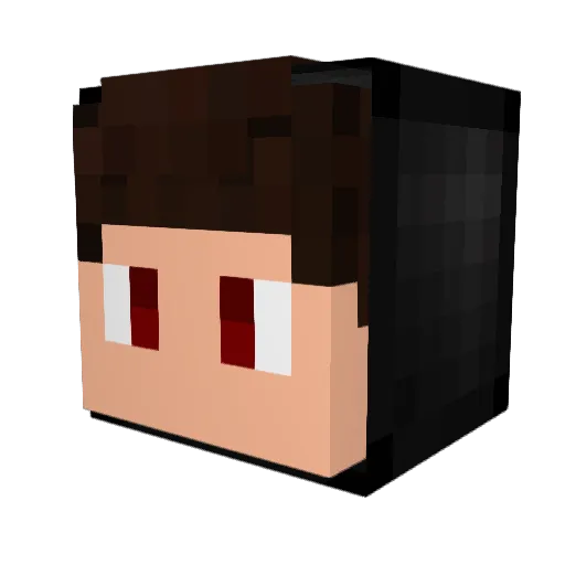 Zephtrix Minecraft avatar head, 3D render