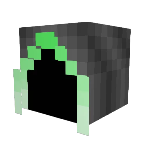 Zephymac14 Minecraft avatar head, 3D render
