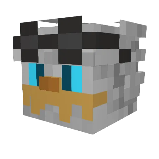 Zephyr52 Minecraft avatar head, 3D render