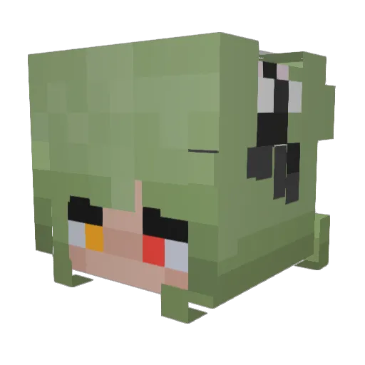 Zephyr7765 Minecraft avatar head, 3D render