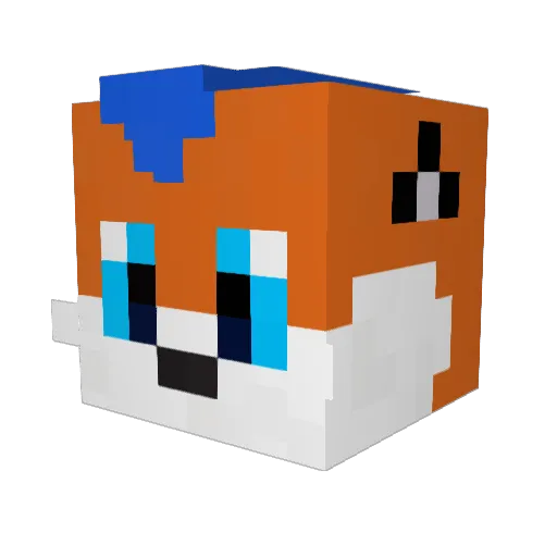 ZephyrBeast1522 Minecraft avatar head, 3D render