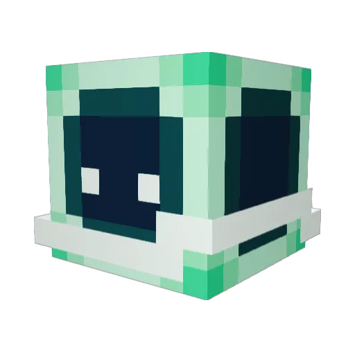 ZephyrKing Minecraft avatar head, 3D render