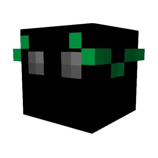ZephyrMC123 Minecraft avatar head, 3D render