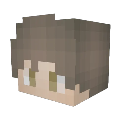 ZephyrTale Minecraft avatar head, 3D render