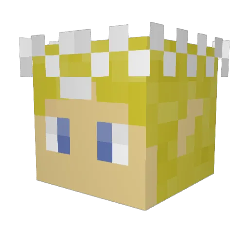 ZephyrTempest Minecraft avatar head, 3D render