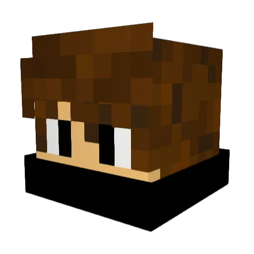 ZephyrZ4 Minecraft avatar head, 3D render