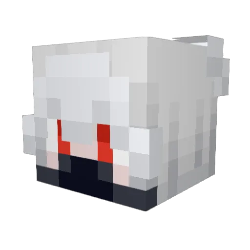 Zephyr_Azurea Minecraft avatar head, 3D render