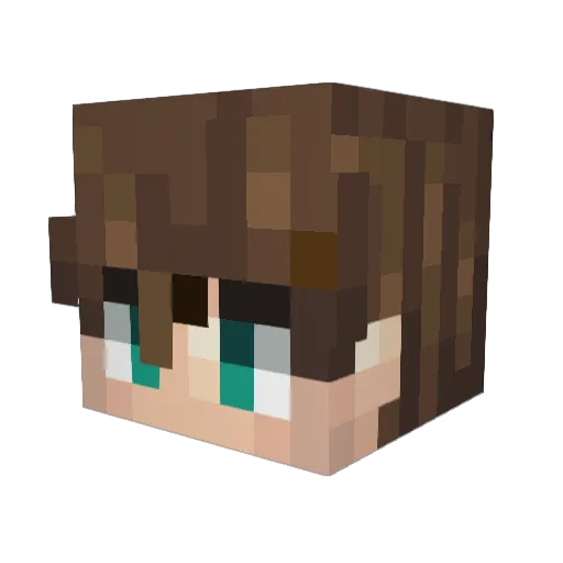Zephyr_Co Minecraft avatar head, 3D render