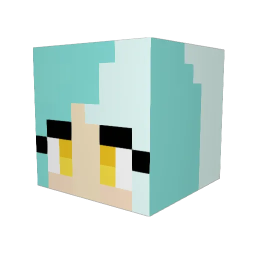 Zephyr_Moon Minecraft avatar head, 3D render