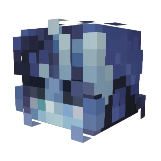Zephyr_Real Minecraft avatar head, 3D render