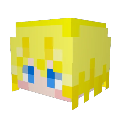 Zephyrdrift Minecraft avatar head, 3D render