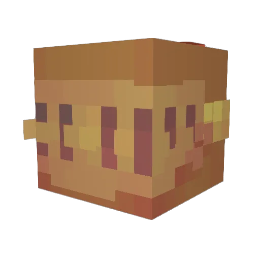Zephyrrrrrrrrrr Minecraft avatar head, 3D render