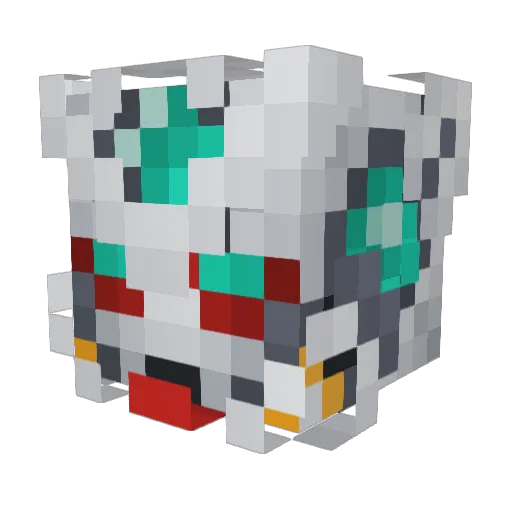 Zephyrtail Minecraft avatar head, 3D render
