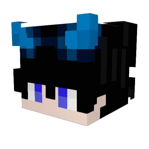 Zephyrus_002 Minecraft avatar head, 3D render