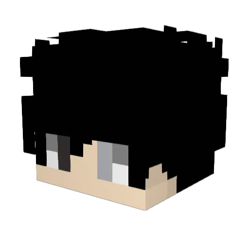 Zeplay877 Minecraft avatar head, 3D render
