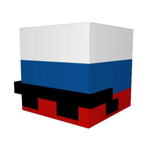 Zeplinator Minecraft avatar head, 3D render