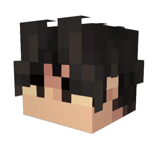 Zepp1e Minecraft avatar head, 3D render